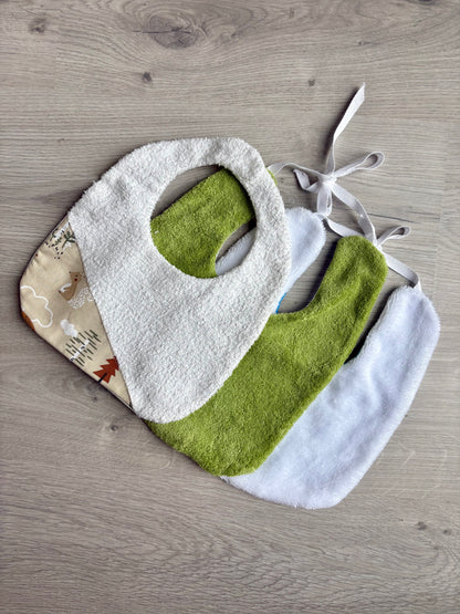 Lot - 3 bavoirs nouveau-nés